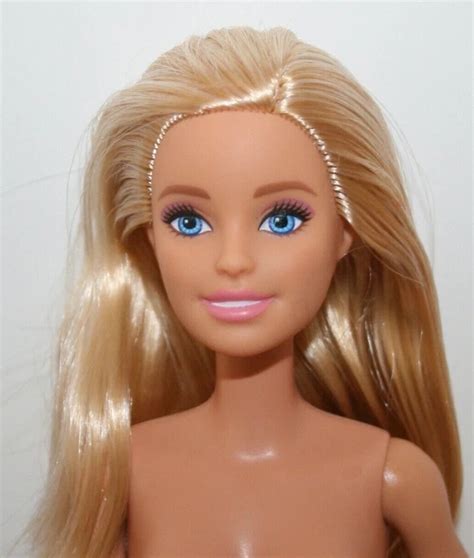 MATTEL BARBIE DOLL Blonde Hair, Blue Eyes, Articulated Legs, Flat Feet