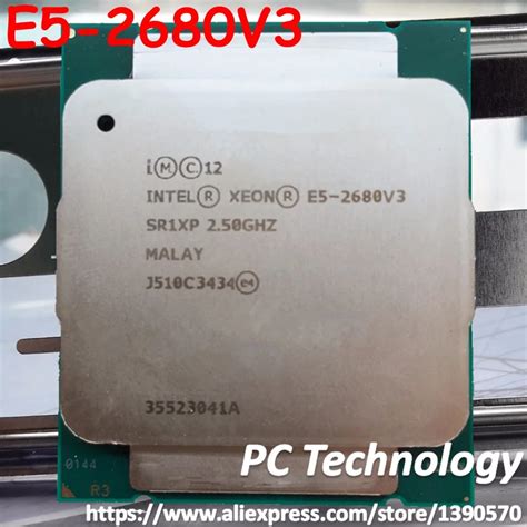 Original Intel Xeon Processor E5 2680V3 2.50GHz 30MB 120W SR1XP E5 2680 ...