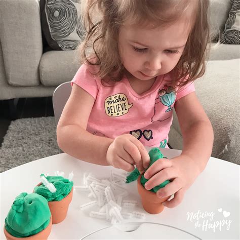 Air Dry Clay Cactus Craft – Noticing the Happy