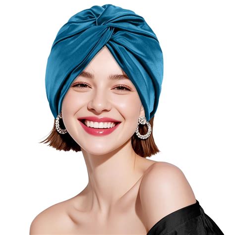 Amazon.com : Netcken Silk Turbans for Women, Double Satin Lined Head