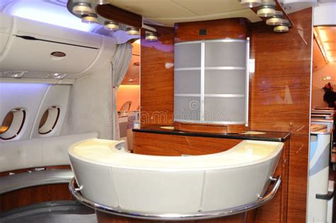 Inside of airbus A380 stock photo. Image of cabin, transport - 25524312