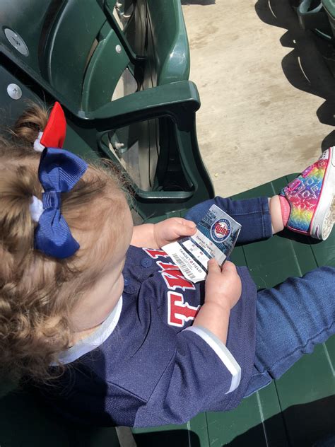 The Twins didn’t win, but they gained a new fan. Little one had a blast