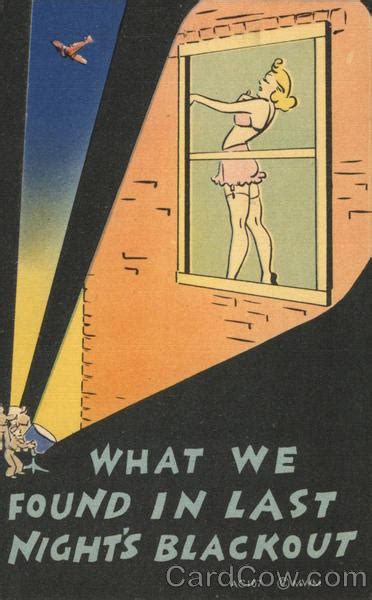 "What We Found In Last Night's Blackout" Comic, Funny Postcard
