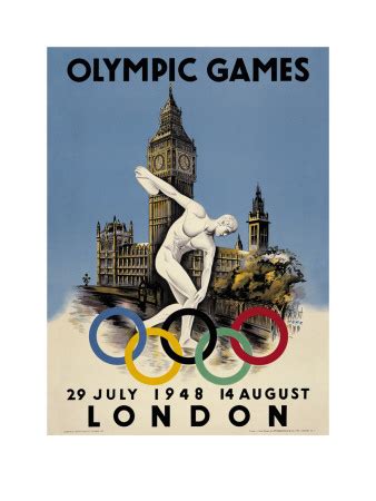 London 1948 Olympic Poster - A Look Back - Randomly London