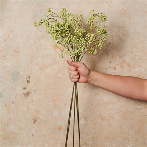 Seeding Berry Green Real Touch Flower Stem