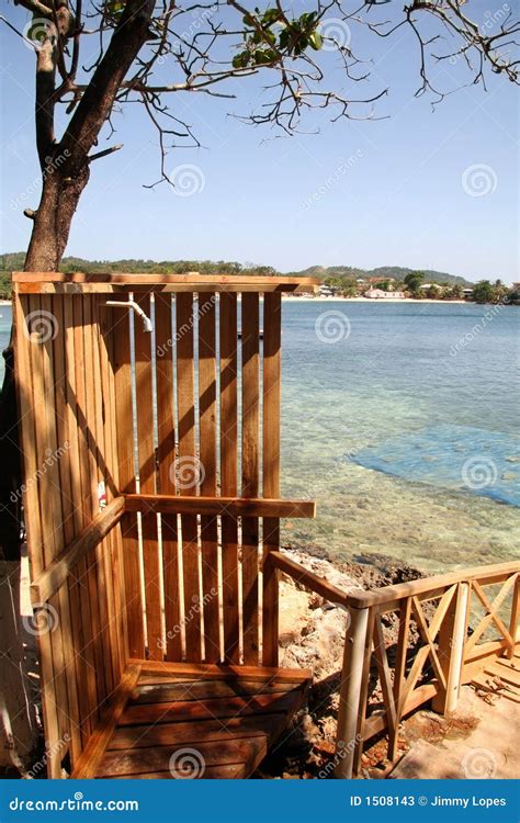 Beach Shower Area stock image. Image of relax, vacation - 1508143