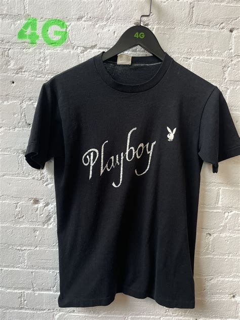 Playboy × Vintage Vintage 90s PLAYBOY PORNSTAR single stitch black