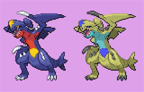 [art] Shiny Garchomp redesign based on inverted colours : r/ShinyPokemon