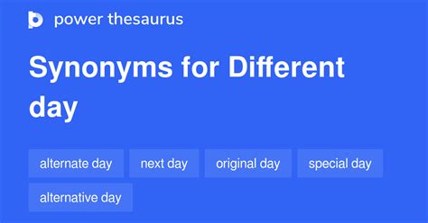 day synonyms  words  phrases   day