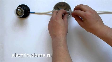 Схема подключения одноклавишного выключателя - YouTube
