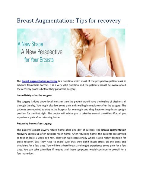 Breast Augmentation: Tips for recovery by Allure Medspa - Issuu