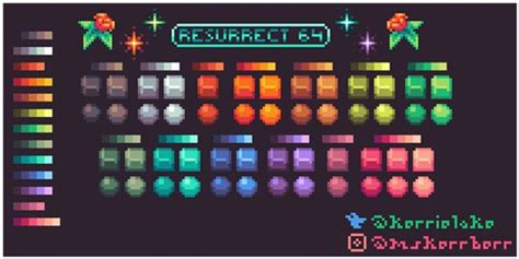 Resurrect 64 palette | Pixel art games, Cool pixel art, Pixel art ...