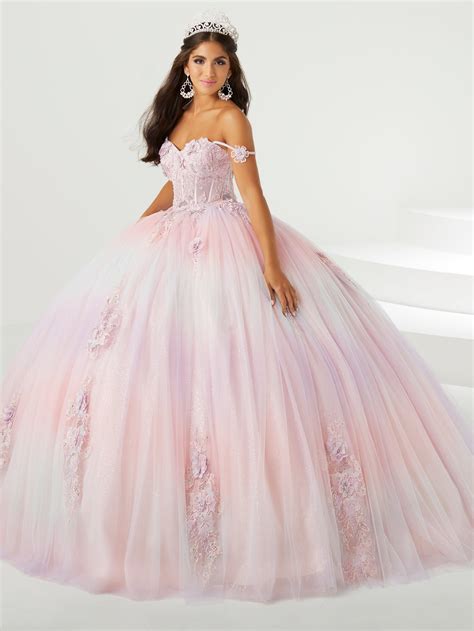 Lace Sheer Corset Quinceanera Dress by Fiesta Gowns 56469 – ABC Fashion