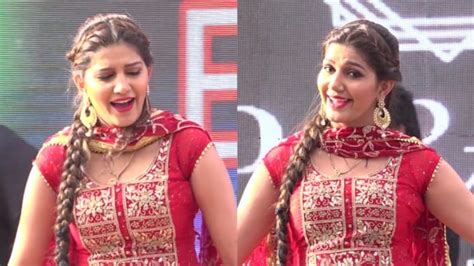 Haryanvi dancer Sapna Choudhary rocked the stage in a red suit | New ...