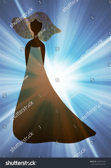 Girl Long Dress Clip Art Stock Illustration 426075223 | Shutterstock