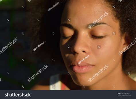 Young Beautiful Sexy Black Girl Posing Stock Photo (Edit Now) 290147711
