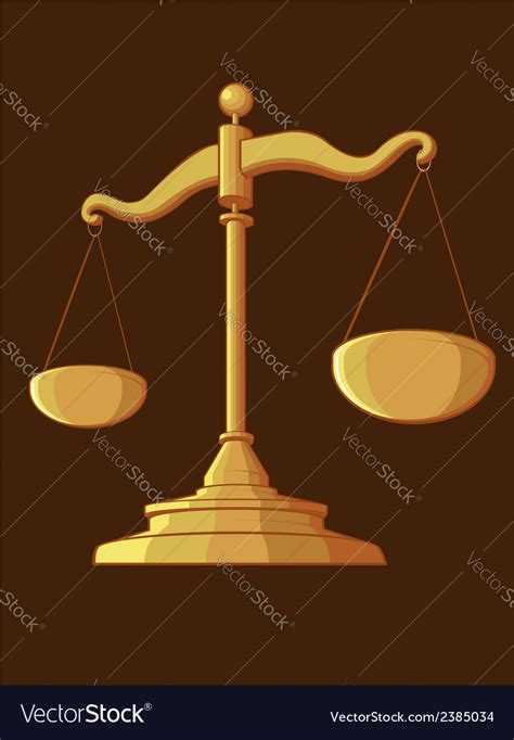 Justice scale Royalty Free Vector Image - VectorStock