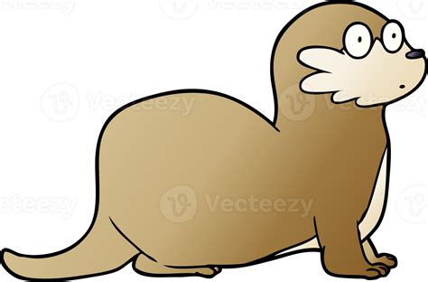 cartoon otter drawing 47001257 PNG