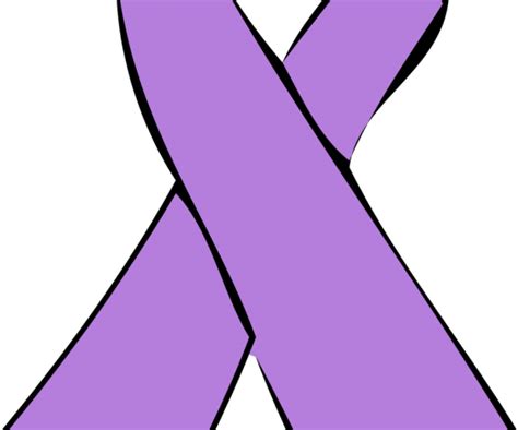 Download Cancer Ribbon Vector Art - Lavender Cancer Ribbon Png Clipart ...