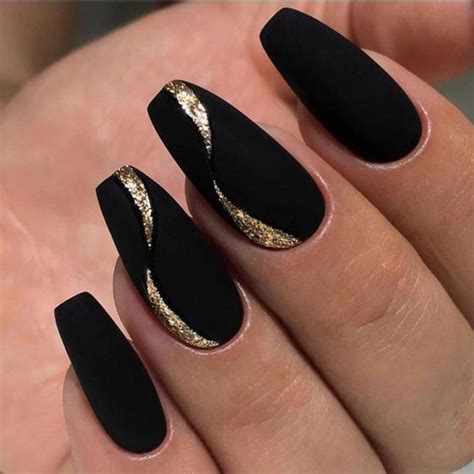 70+ Matte Black Coffin Nail Ideas, Matte Black Nails; Matte Nails; Coffin Nails, Acrylic Nails ...