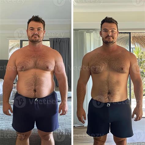 side  side comparison  man     weight loss journey