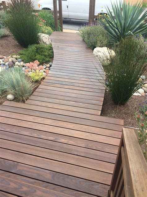 ipe wood walkway wooden walkway landscaping wooden front walkway