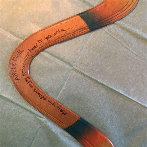 A boomerang story comes full circle. | Platt Hollow Road