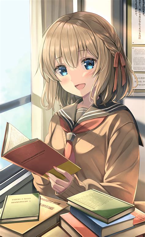 Study with me [original] (1710x2798) : Animewallpaper