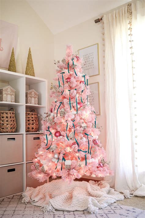 Our Pink Christmas Tree - amanda party + home