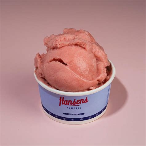 4800 ml Hansens Jordbær Sorbet, ØV