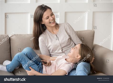 Happy Family Little Kid Daughter Mom Stock Photo 1333482008 | Shutterstock