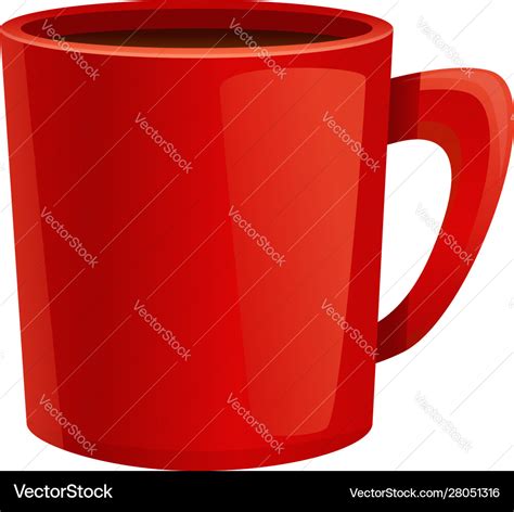 Hot chocolate mug icon cartoon style Royalty Free Vector