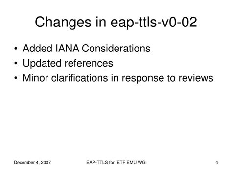 PPT - EAP-TTLS draft-funk-eap-ttls-v0-02.txt draft-hanna-eap-ttls ...