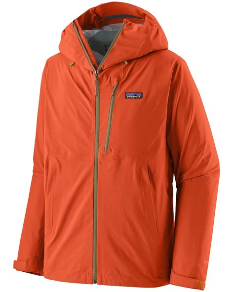 patagonia granite crest rain jkt  orange  men lyst uk