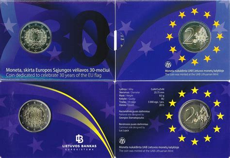Тиражи монет евро Литвы регулярного выпуска и памятных 2 евро - Euro ...
