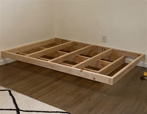 How To Easily Build A DIY Floating Bed With LED Lights