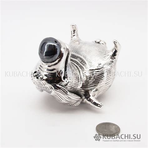Статуэтка Пес из серебра - Статуэтки серебряные: купить по цене 7 350 р.