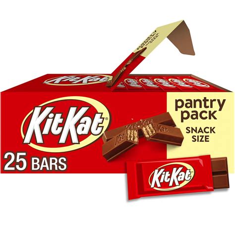Amazon.com : KIT KAT Milk Chocolate Wafer Snack Size, Candy Pantry Pack