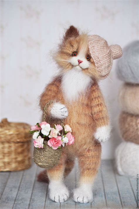 Кошка с ЛУКОШКОМ Вязаный кот в интернет-магазине на Ярмарке Мастеров ...
