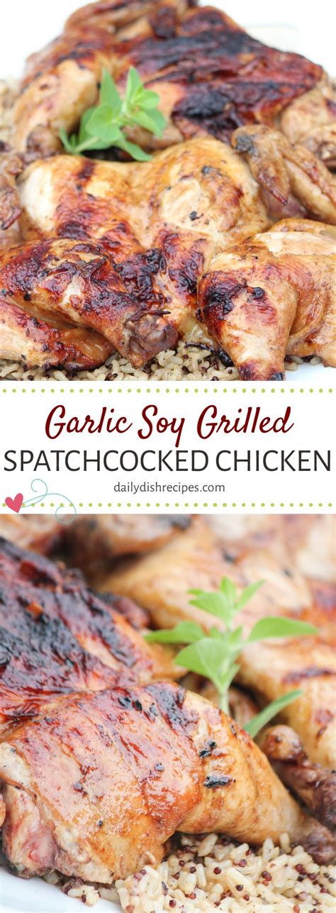 Have you ever tried spatchcocking? This Garlic Soy Grilled Spatchcocked ...