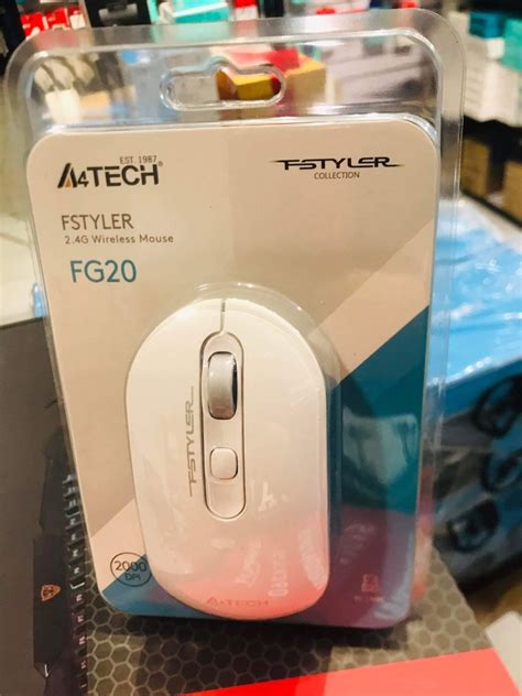 A4Tech Fstyler FG20 Wireless Mouse White, Computers & Tech, Parts ...