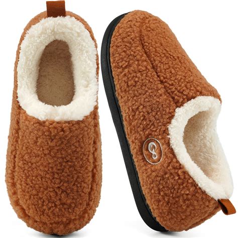 ecetana womens slippers indoor shoes  memory foam warm plush fleece