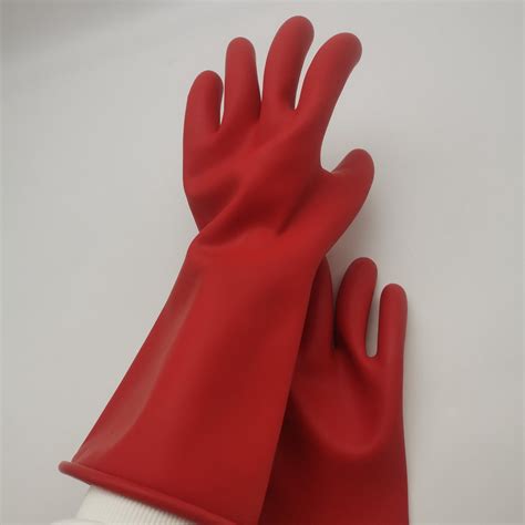 high quality latex class  electrical insulating gloves china