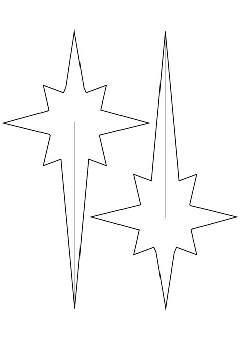 6 Best Images of Fancy Christmas Star Template Printable - Free