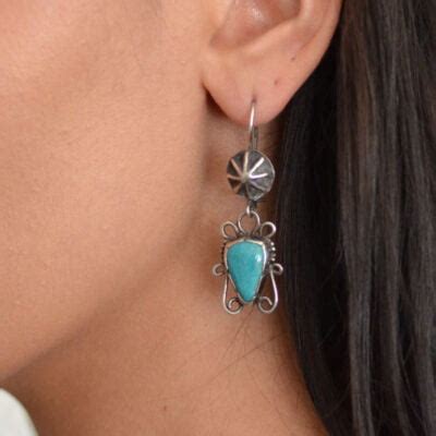 Beautiful Navajo Turquoise Earrings