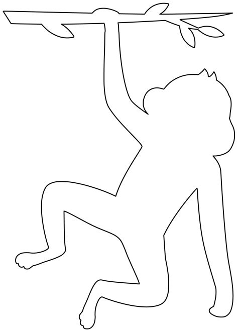shape  monkey  printable papercraft templates