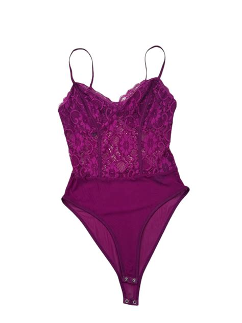 New Look Koronkowe Body Fuksja - Kispremium