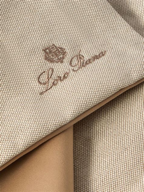 LORO PIANA My Doggie Walt Cotton-Twill, Canvas and Leather Travel ...