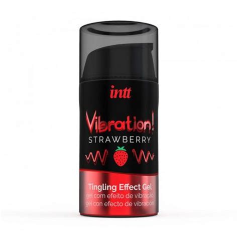 INTT VIBRATION STRAWBERRY VIBRATORE LIQUIDO AROMA FRAGOLA GEL 15 ML ...