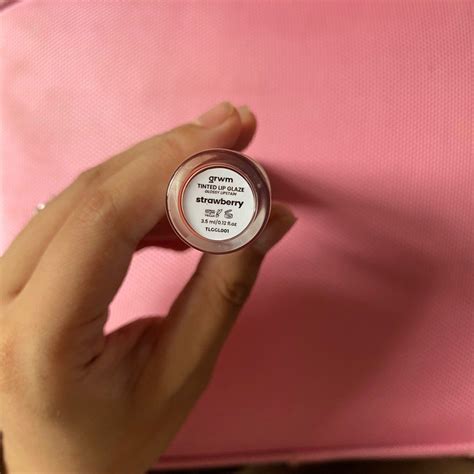 GRWM Cosmetics Tinted Lip Glaze in Strawberry (Swatched only), Beauty ...